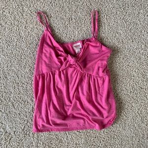 tie front tank top